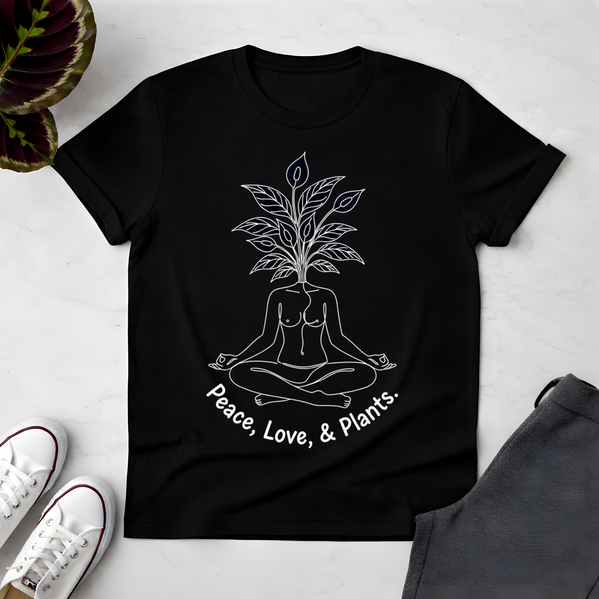 Peace, Love & Plants T-Shirt