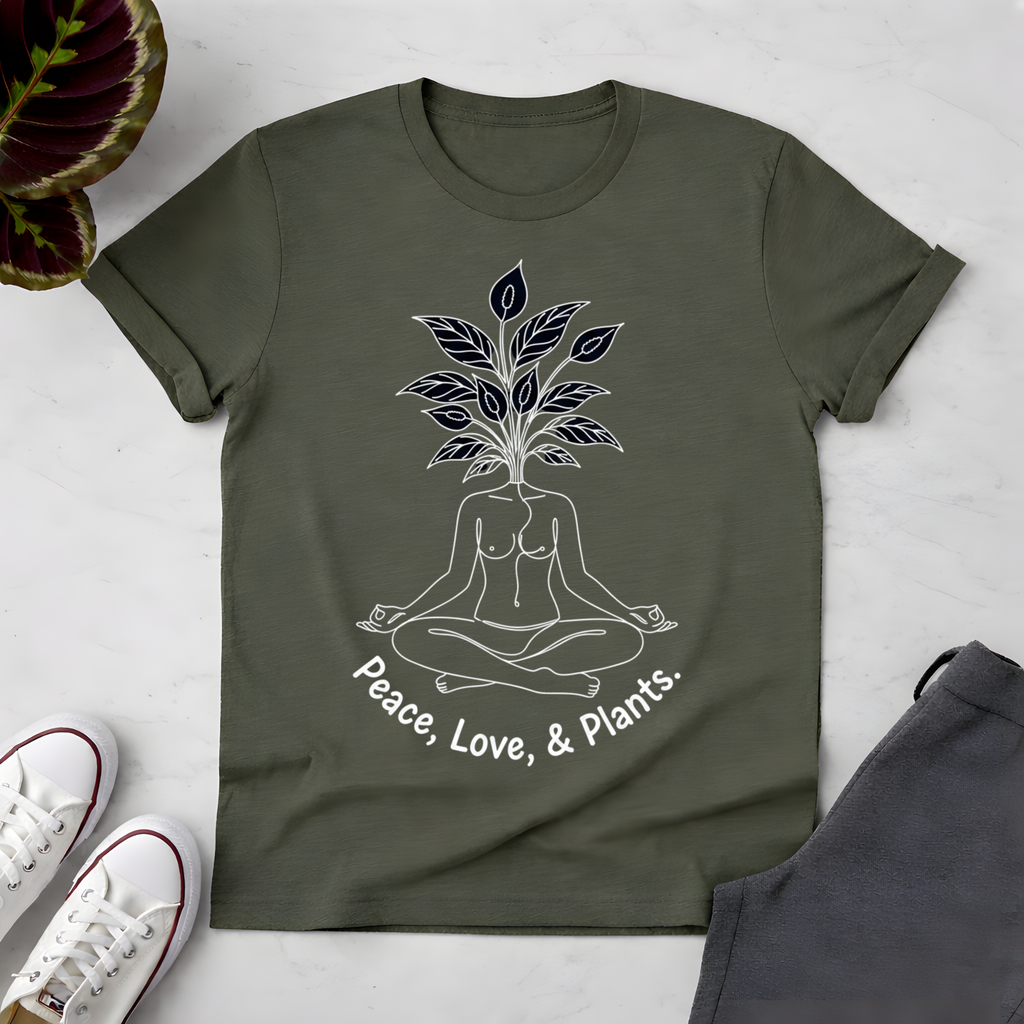 Peace, Love & Plants T-Shirt