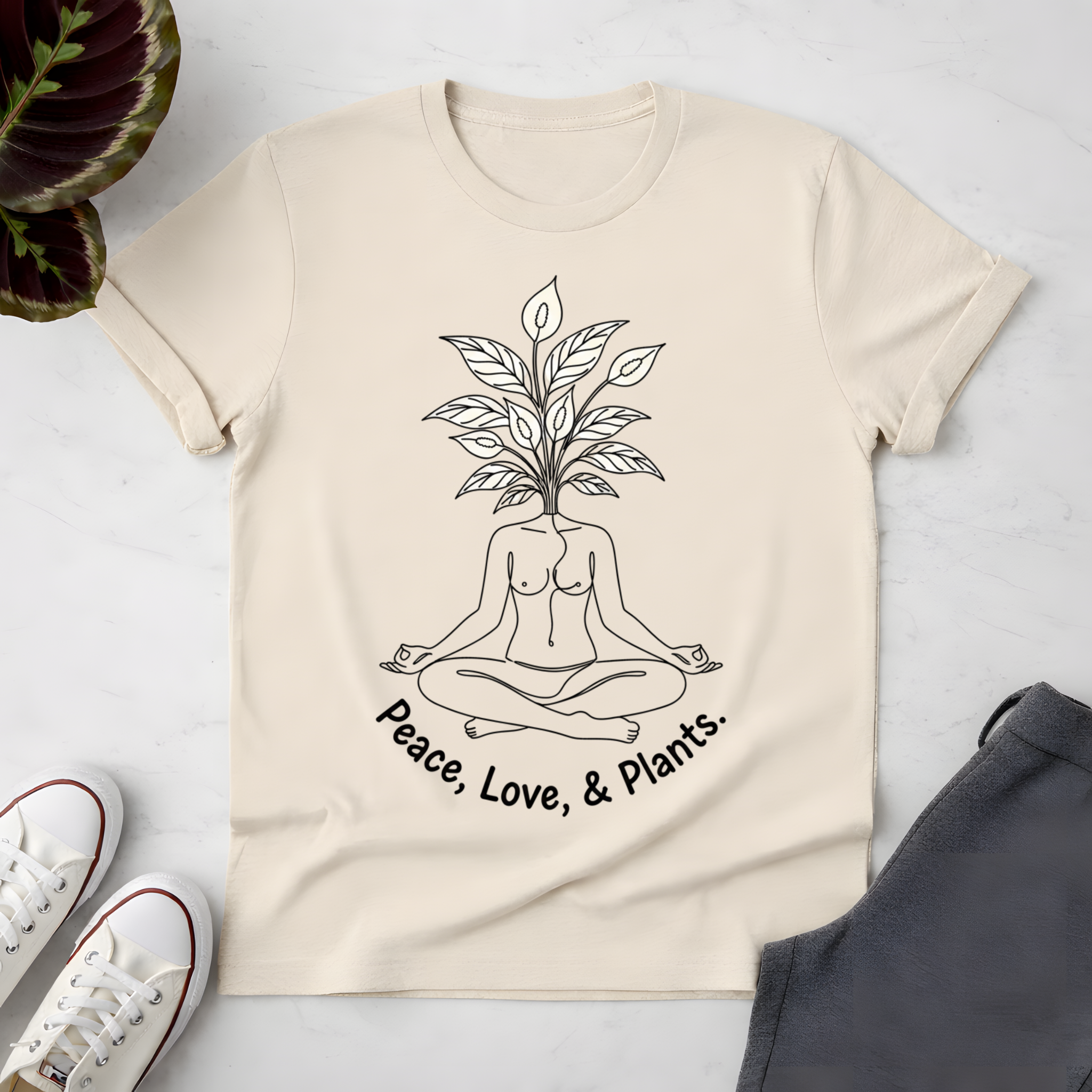 Peace, Love & Plants T-Shirt