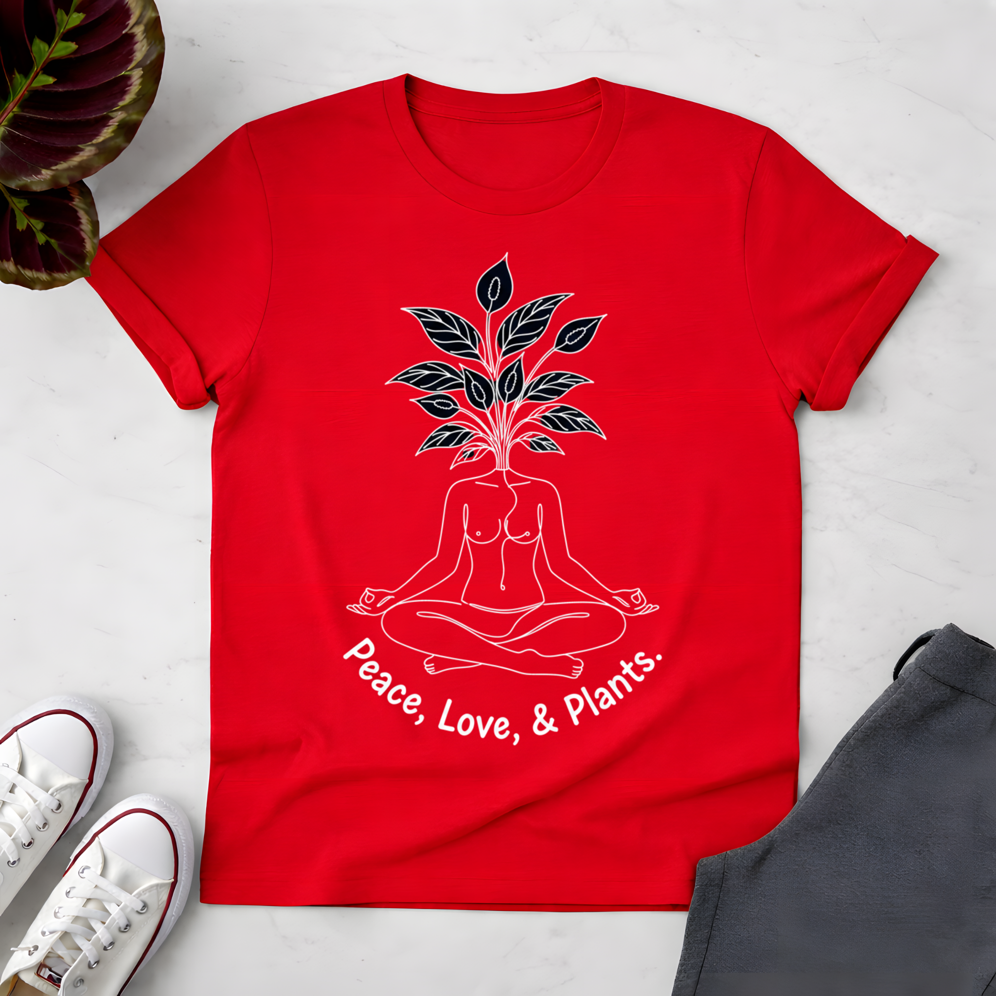 Peace, Love & Plants T-Shirt