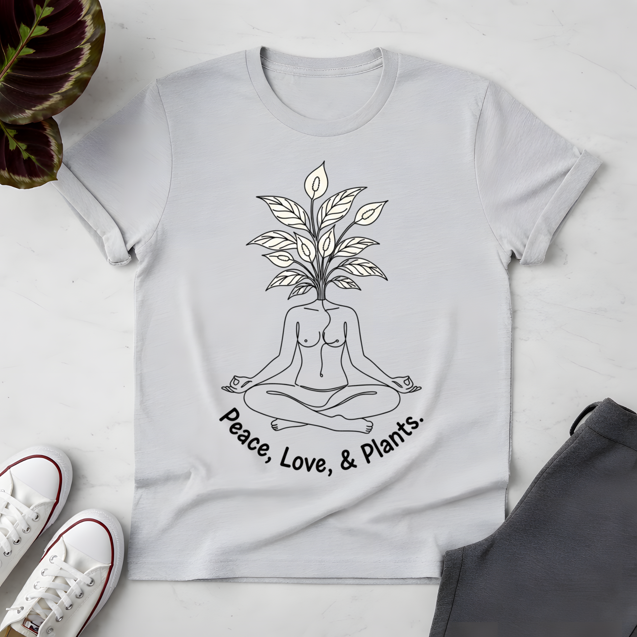 Peace, Love & Plants T-Shirt