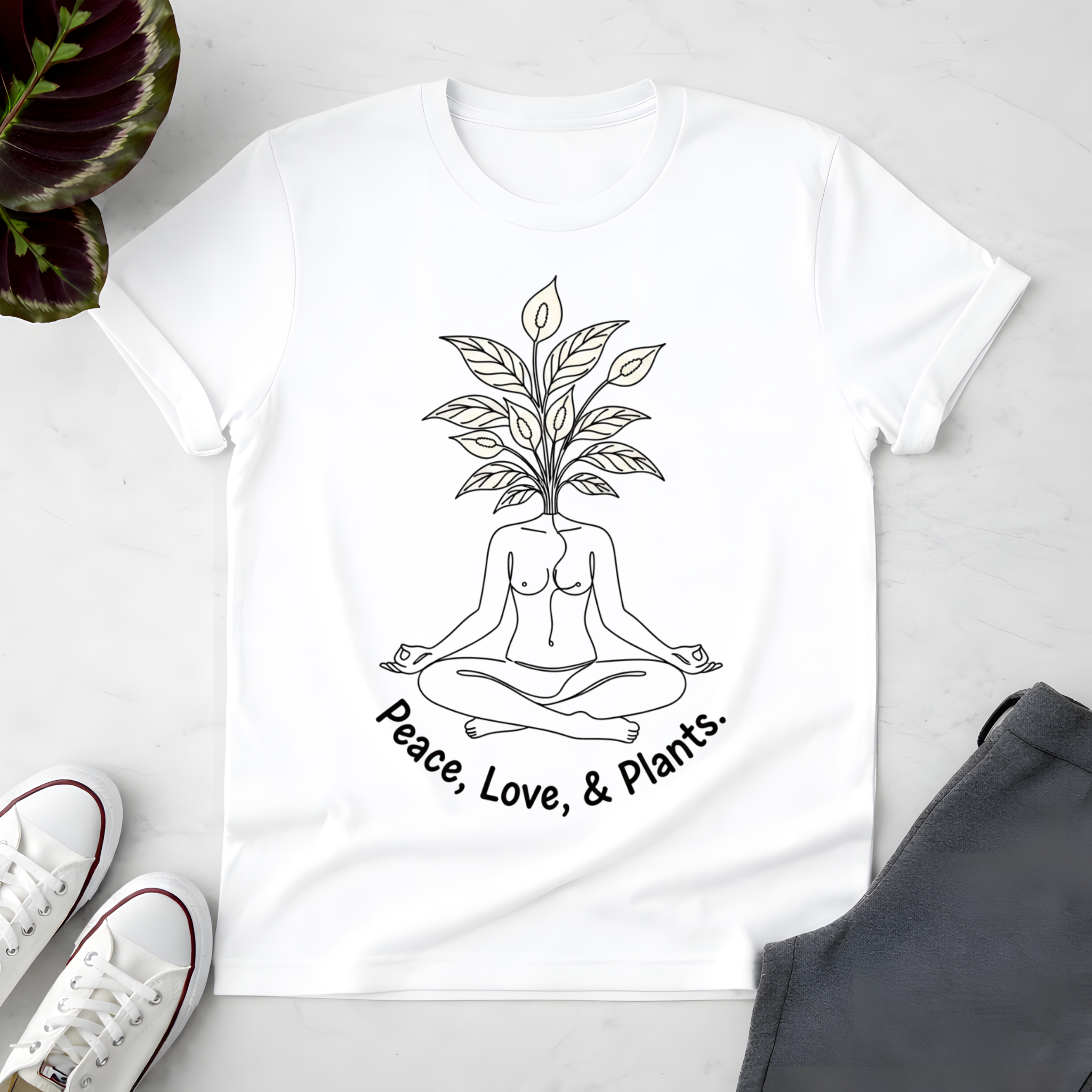 Peace, Love & Plants T-Shirt